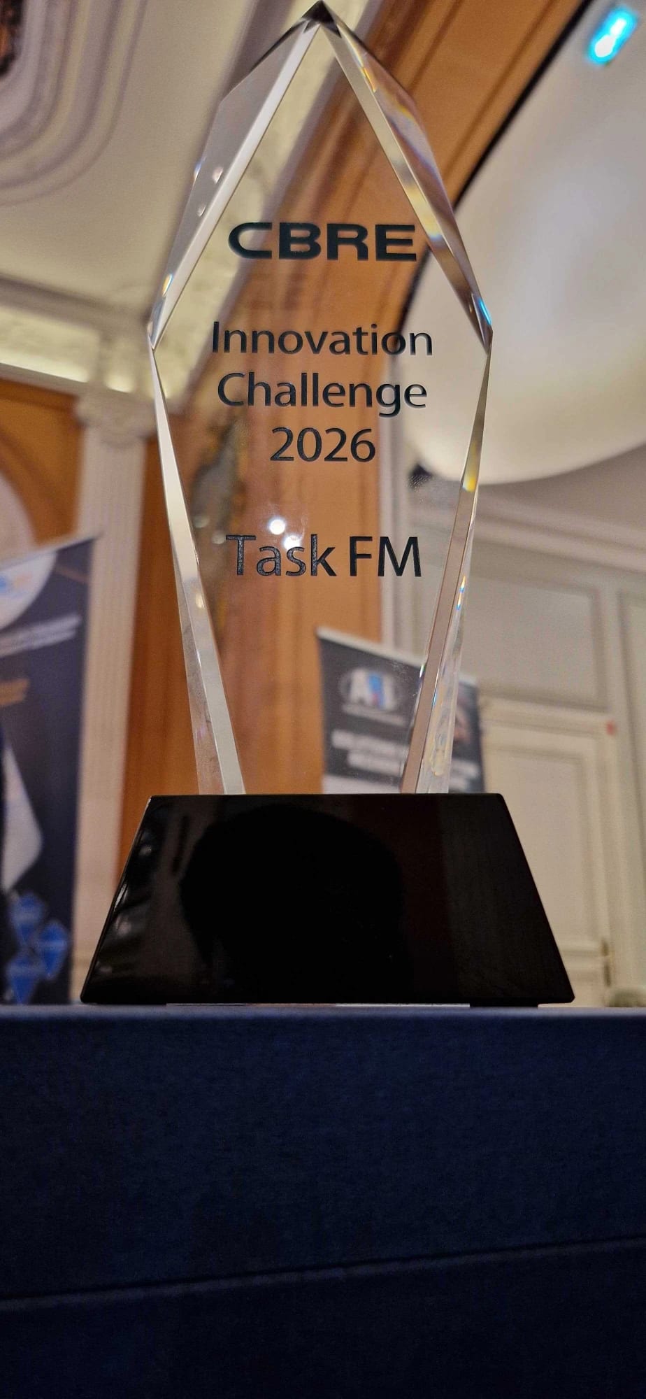 Trophée CBRE Innovation Challenge 2026 remis à Task FM